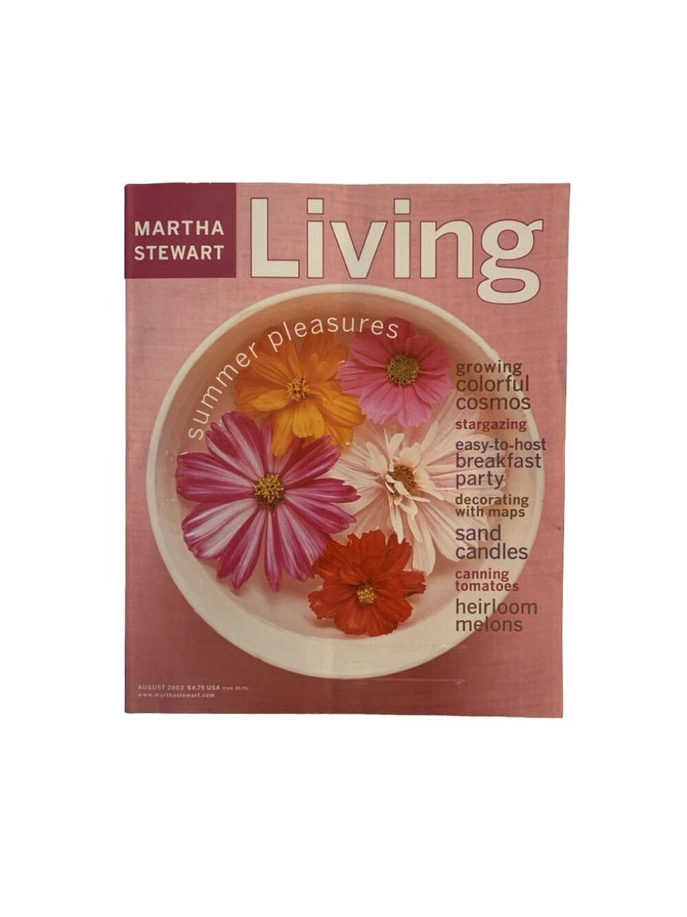 Martha Stewart Living Magazine August 2002